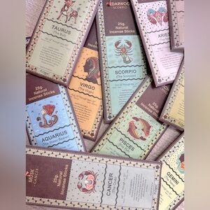 New! Natural iIncense sticks made in India Zodiac